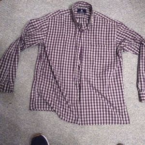 Givenchy Vintage Plaid Dress Shirt